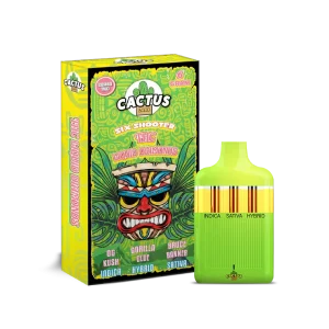 Cactus Labs Six Shooter THC Liquid Diamond OG Kush + Gorilla Glue + Bruce Banner (Indica + Hybrid + Sativa)