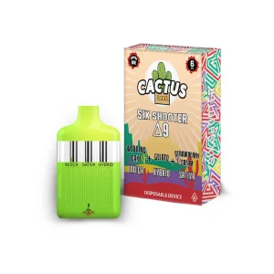 Cactus Labs Six Shooter Delta 9 – Wedding Cake + Gelato + Strawberry Cream –(Indica/Hybrid/Sativa)